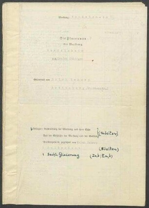 2 Fragebogen und 2 Karten Wendelsheim, Kreis Tübingen (zuvor OA Rottenburg)