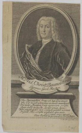Bildnis des Frid. Christ. Baumeisterus