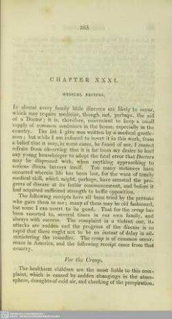 Chapter XXXI. Medical Recipes