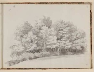 Waldrand [aus einem Skizzenbuch der Rosette Städel, Blatt 9]