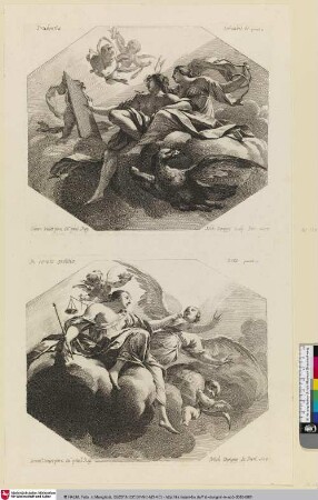 oben: [Die Weisheit; La Prudence]