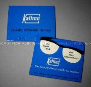 Brillenputztücher "Kaltron", 2 Heftchen