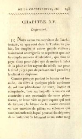 Chapitre XV. Logement
