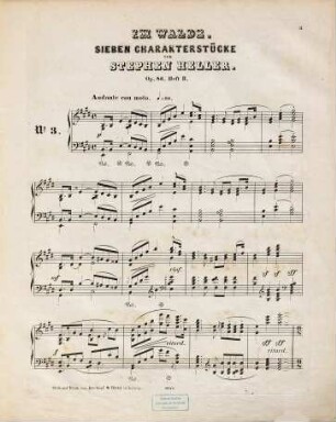 Im Walde : 7 Charakterstücke für Pianoforte zu 2 Hdn. ; op. 86, 2