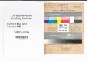 Entnazifizierung Jakob Velten , geb. 21.04.1898 (Bahninspektor)
