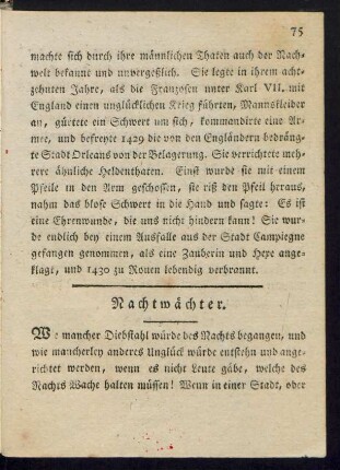 Nachtwächter.