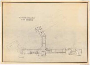 Staatliches Nicolaus-Cusanus-Gymnasium, Bonn-Bad Godesberg: Schulgebäude: Grundriss Erdgeschoss