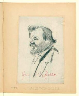 Portraitstudie eines Mannes mit Bart
