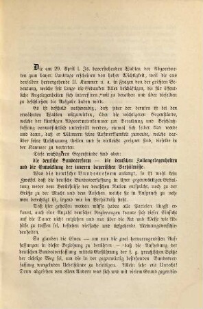 Einige Worte zu den am 21./29. April 1863 bevorstehenden Abgeordneten-Wahlen für den bayerischen Landtag