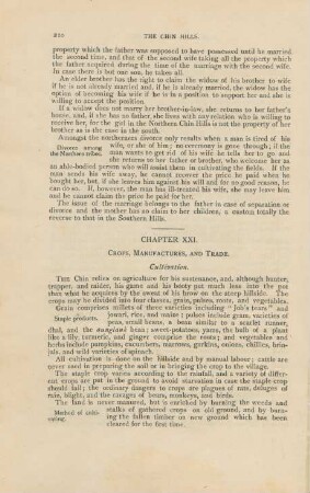 Chapter XXI. Crops, manufactures, and trade