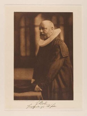 "Dr. phil. F. G. T. Rode, Hauptpastor zu St. Petri, Mitglied der Bürgerschaft" aus der Mappe "Hamburgische Männer und Frauen am Anfang des XX. Jahrhunderts"