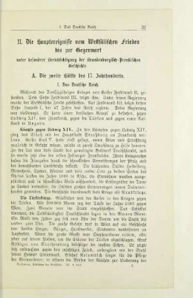 A. Die zweite Hälfte des 17. Jahrhunderts