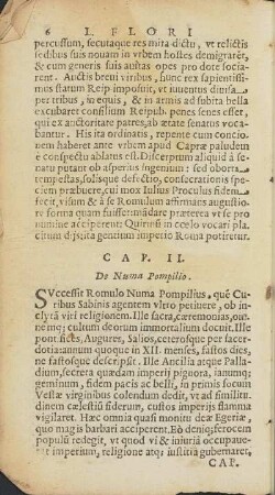 Cap. II. De Numa Pompilio.