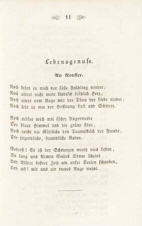 Lebensgenuss. : An Neuffer.