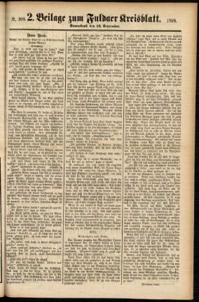 Dritte Ausgabe vom Samstag, den 16. September 1899.