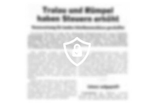 Tralau und Rümpel haben Steuern erhöht