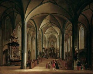 Das Innere der Liebfrauenkirche in Frankfurt am Main