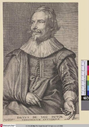 Paulus de Vos Pictor [Porträt des Malers Paul de Vos; Paul de Vos; Portret van Paul de Vos]