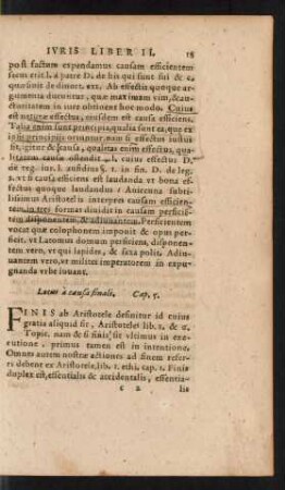 Locus a causa finali. Cap. 5.