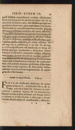 Locus a causa finali. Cap. 5.