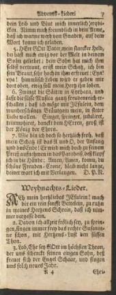 Weyhnachts-Lieder