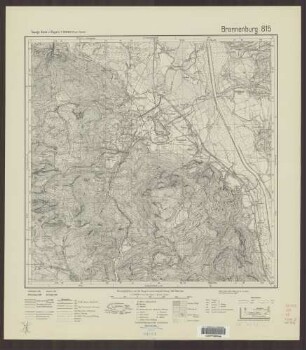 815 Brannenburg ; Topographische Karte von Bayern 1:25.000 [Positionsblätter]