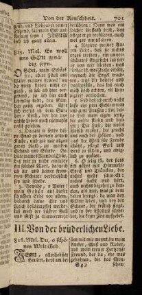 701-708, Von der bruederlichen Liebe (816 - 821)