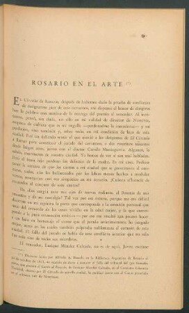 Rosario en el arte