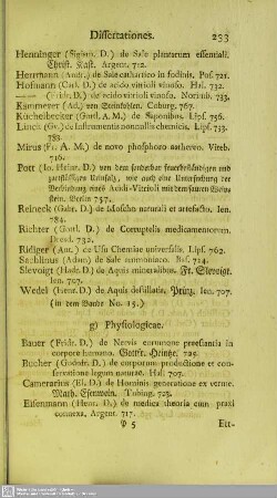 g) Physiologicae