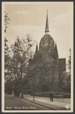 Ansichtskarte "Heilige Kreuz-Kirche", 1930er