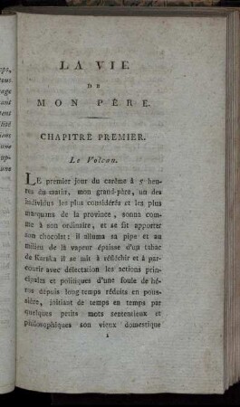 Chapitre Premier. Le Volcan.