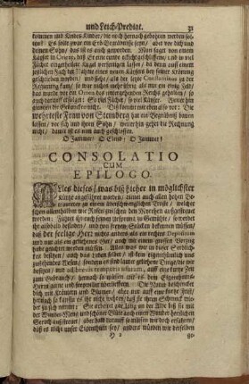 Consolatio cum Epilogo.