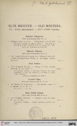 [Heinrich Aldegrever - Jacob de Wit] (Nr. 1 - 190)