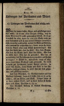 Kap. III. Uebungen des Verstandes und Witzes.