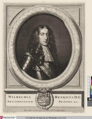 Wilhelmus Henricus D.G. Arausionensium Princeps [Porträt Wilhelm III., König von England]