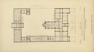 Grundriss des Hauptgeschosses (I. Stockwerk)