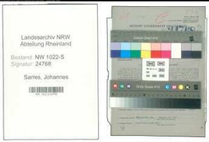 Entnazifizierung Johannes Sarres , geb. 10.05.1902 (Ingenieur)
