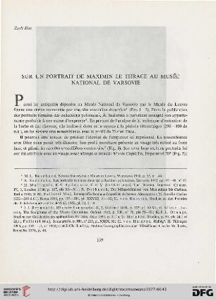 21: Sur un portrait de Maximin le Thrace au Musée National de Varsovie