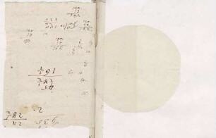 Notizen von Karoline Luises Hand.