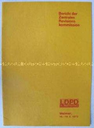 Dokumentation zum 11. Parteitag der LDPD mit dem Bericht der Zentralen Revisionskommission