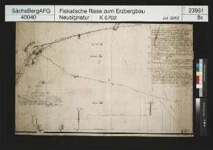 Eisleben und Froschgeschrei Stolln unterhalb Lindenau (Schneeberg), Anlage eines Tageschachtes um mit einem Überhauen durchschlägig zu werden