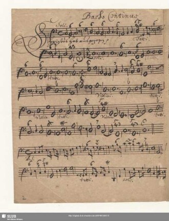 Basso Continuo. [= b bez.]