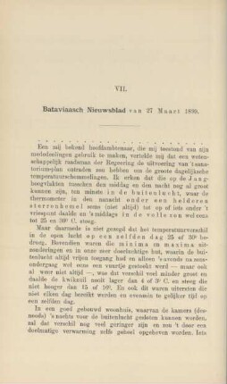 VII. Bataviaasch nieuwsblad van 27 Maart 1899