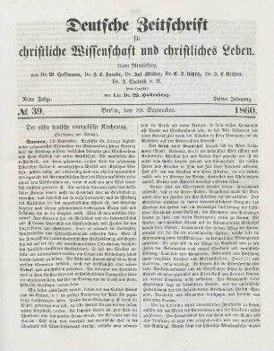 305-312 Der erste deutsche evangelische Kirchentag : Fortsetzung und Schluß