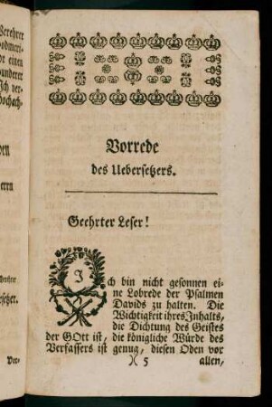 5r-5r, Vorrede des Uebersetzers