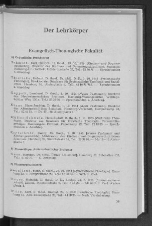 Evangelisch-Theologische Fakultät