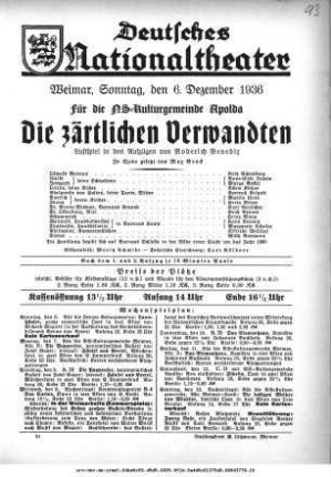 Die zärtlichen Verwandten