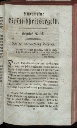 Zehntes Stück.