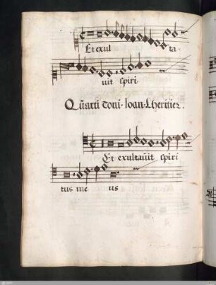Joannes Lheritier : [Magnificat] Quarti Toni