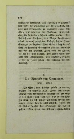 5. Die Marquise von Pompadour